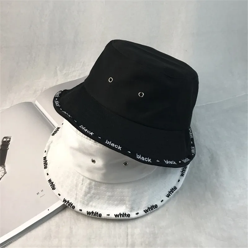 TFboys стиль Мода к поп отверстие железо письмо ведро Шапки популярная модель cap пары колпачок для лета