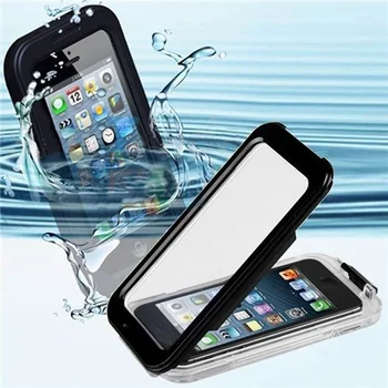 

New Waterproof Hard Cover Case for iPhone 5s 5 4s 4 Sport Swimming Diving Phone Cases Transparent Front & Back With Retail Packa