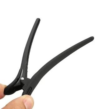 

1Top Selling 12Pcs Professional Black Matte Hairdressing Salon Sectioning Clamps Hair Styling Clip Clips For Hair