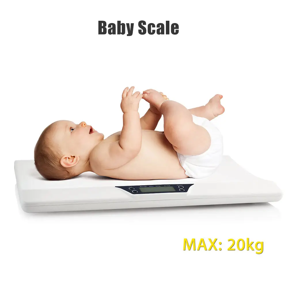 

SeeSii Newborn Baby Infant Scale ABS LCD Display Weight Toddler Grow Electronic Meter Digital Professional up to 20kg