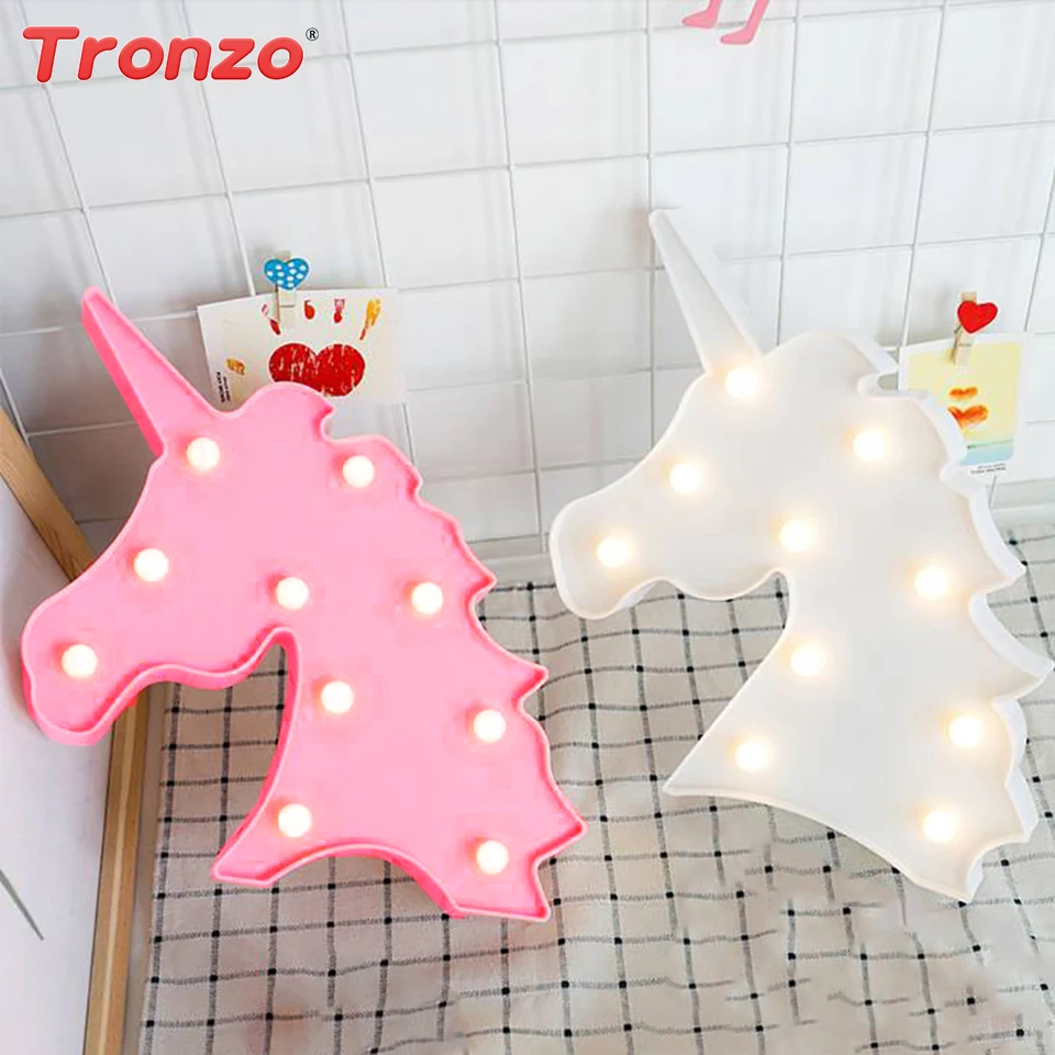 

Tronzo LED Unicorn Party Night Lamp Bedrom 3D Unicorn Night Light Unicorn Anniversary Birthday Party Decorations Kids Favor