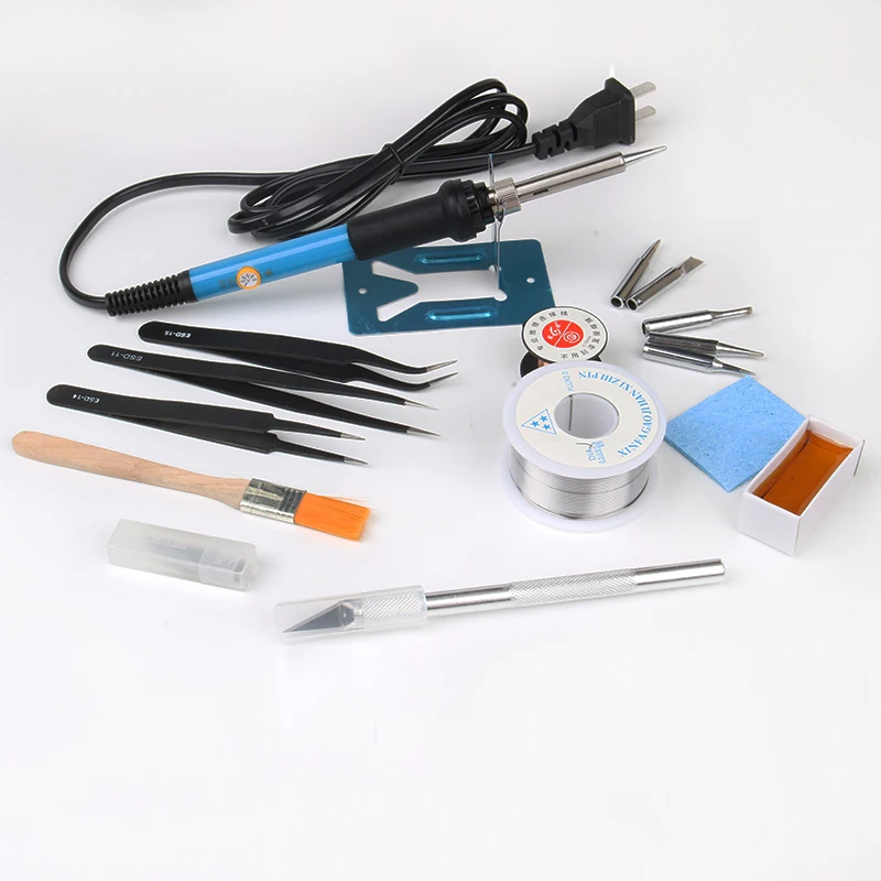 

Tin wire,Sponge,Rosin,Solder Tip,Tweezers,burin,Maintenance fly line exquisite Ceramic constant temperature soldering iron