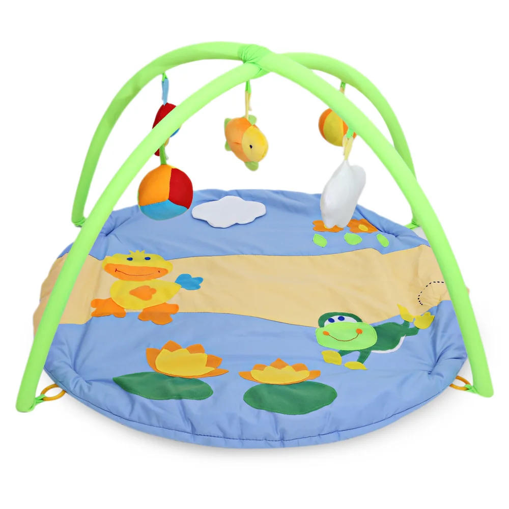 

Baby Soft Play Mat Gym Blanket With Frame Duck Pattern Kid Gym Fitness Blanket Rattle Crawling Rug Playmat Floor Carpet Paradise