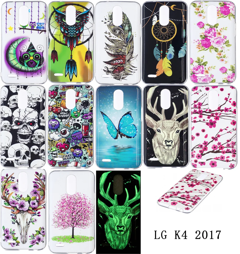 Светящиеся чехлы для телефонов LG K4 (2017) X230Z мягкий из термопластика силиконовый IMD
