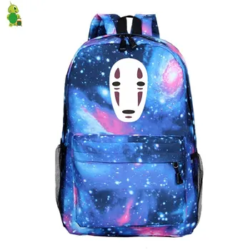 

Ghibli Spirited Away No Face Man Backpack Galaxy School Bags for Teenagers Women Men Laptop Backpack Travel Bags Kids Book Bags