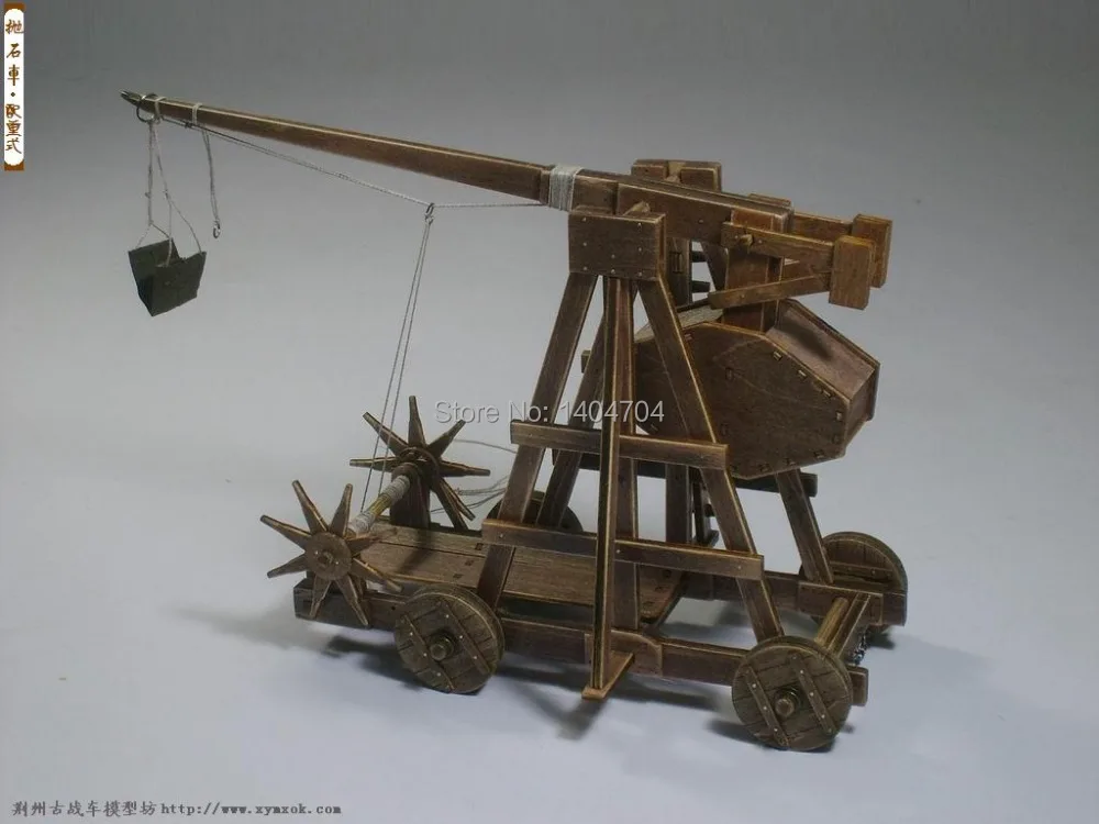 Классические древние колесницы Эра империй модельные наборы Trebuchet-тяжелая катапульта модель Инструкция на английском языке