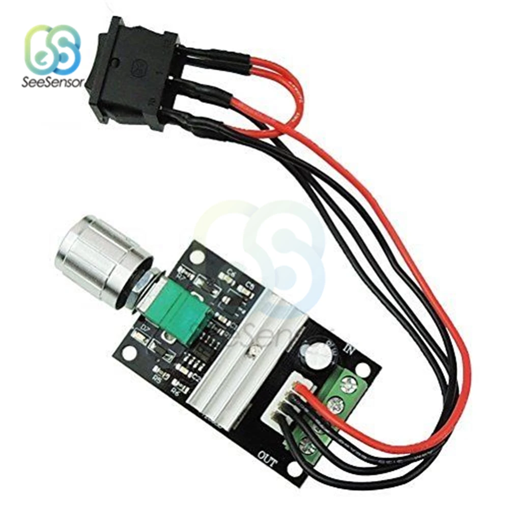 

6V-28V 6V 12V 24V 28V 3A 80W DC Motor Speed Controller PWM Speed Adjustable Reversible Switch 1203BB DC Motor Driver Reversing