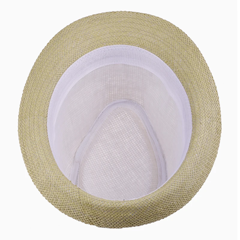 Sun Hat Sun Protection Hat LUCKYLIANJI Parent-Child Kid Child / Men Women Fedora Gangster Cap Beach Sun Straw Panama Hat Choos Size:58cm /54 cm