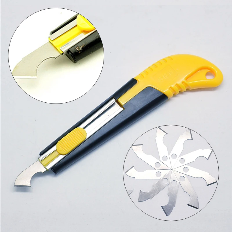 New PVC Acrylic Plastic Sheet Perspex Cutter Hook Cutting Tool With 10 Spare Blades