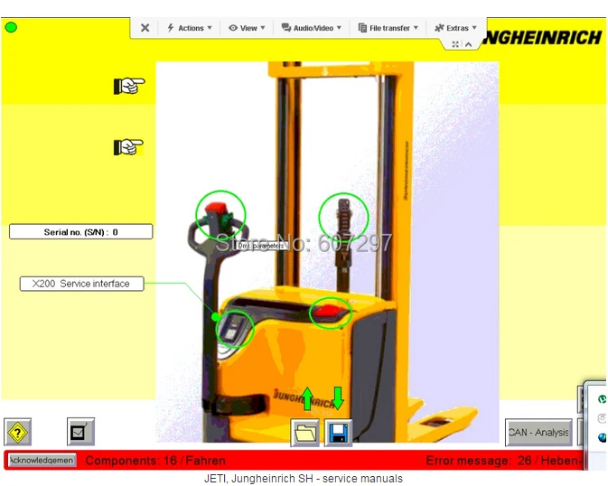 New 3in1 Jungheinrich Gabelstapler V4 32 Et Teile Sh