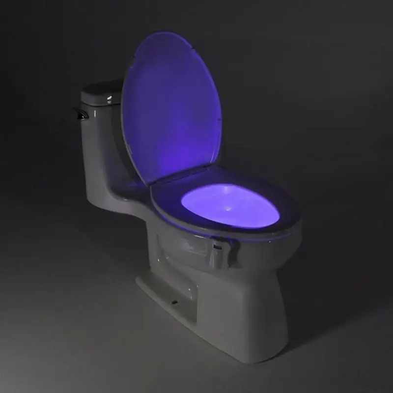 Горячая датчик движения тела PIR Туалет светильник датчик сиденье для унитаза светодиодный датчик движения Активированный унитаз осветительный инструмент