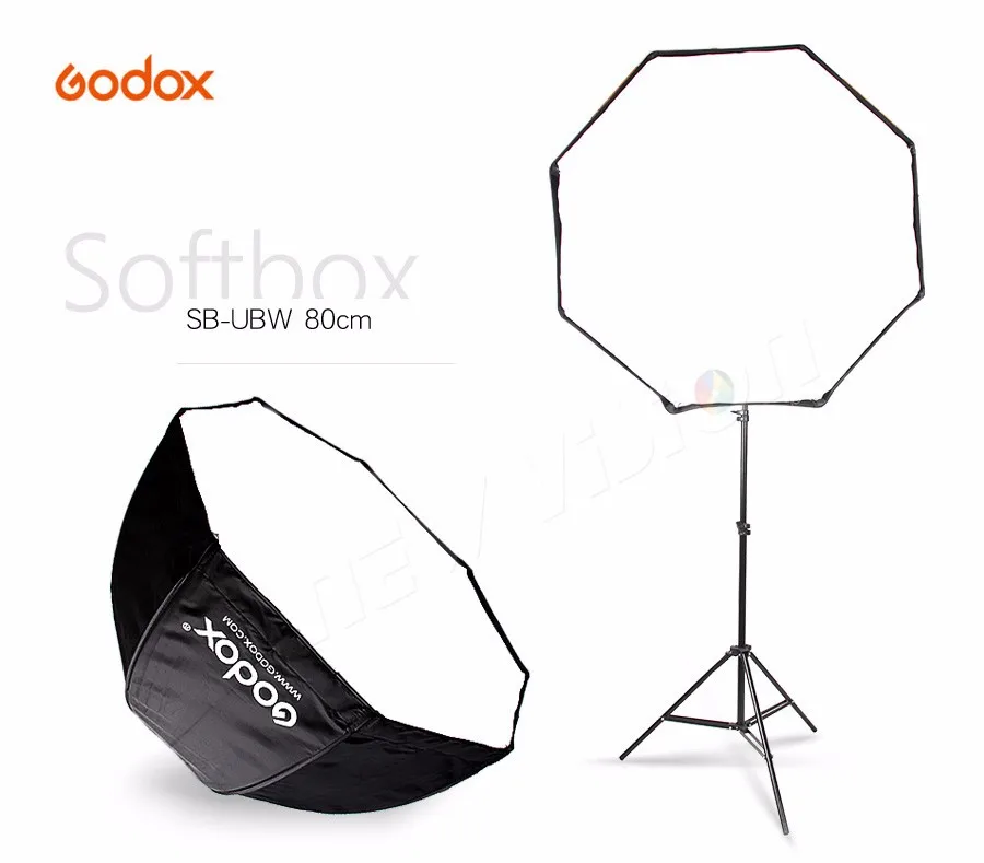 Переносной восьмиугольный софтбокс Godox 80 см 31,5 дюйма для вспышки Speedlight Speedlite Umbrella софтбокс Brolly Reflector(только софтбокс