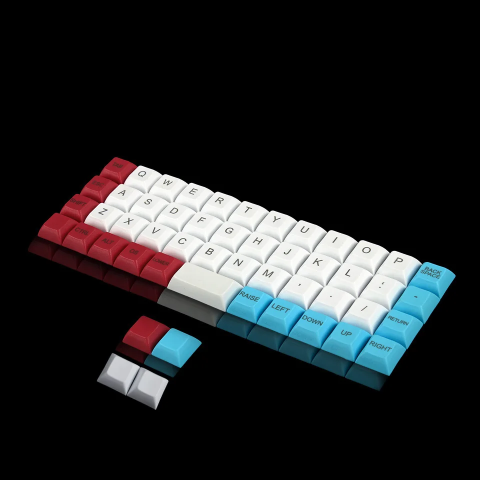 YMDK Топ Печать DSA Keycap 1,4 мм PBT для MX переключатели клавиатура планка AMJ40 Niu40 - Цвет: Kit 1