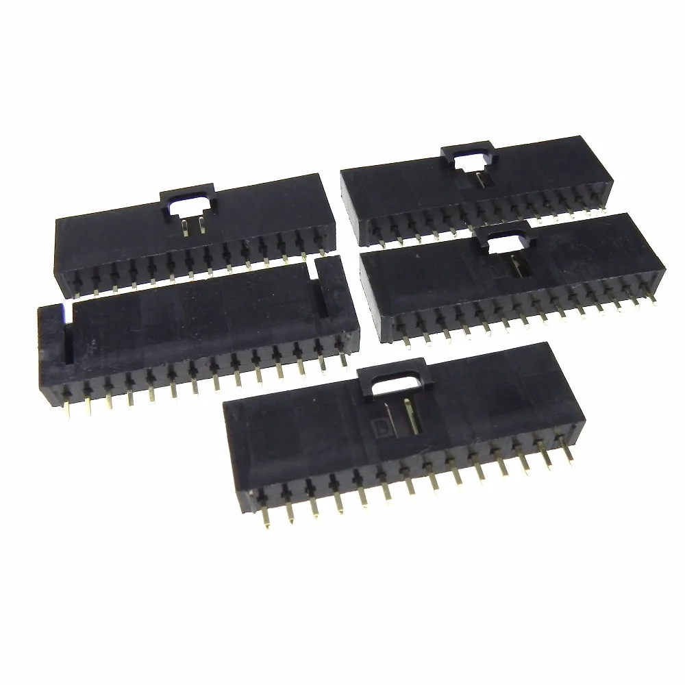Stright Pin Header 14 pin 2.54MM with lock single row Needle Pin Header Strip Header Connector 5