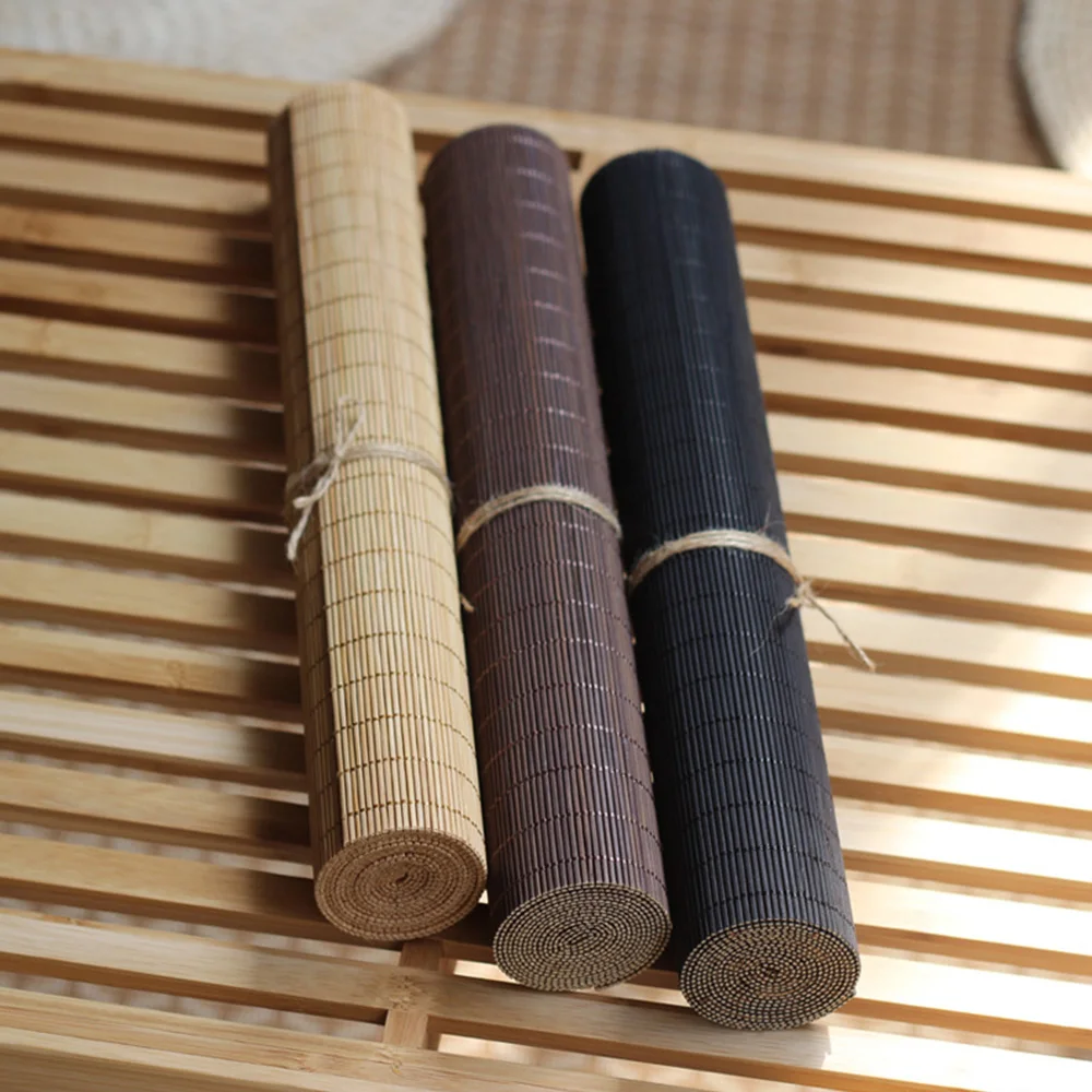 Yazi Cheap Japanese Bamboo Table Runner Placemats Tea Mats Pad
