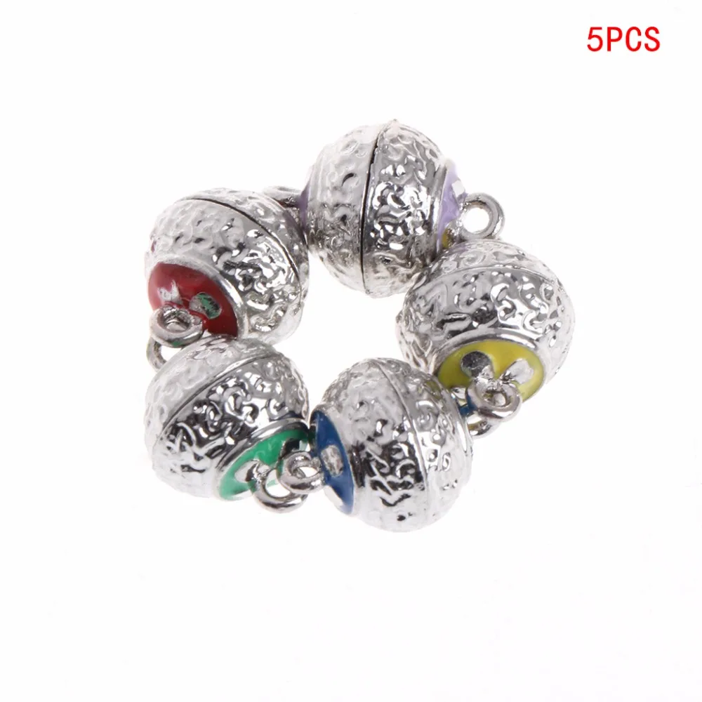 

JAVRICK 5Pcs/Set 17x12mm Magnetic Clasps Lantern Shape For Necklace Pendant Bracelets Jewelry Making 7AX0281