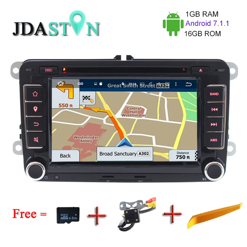 JDASTON 1G 16G 2 DIN ANDROID 7 1 1 font b Car b font font b