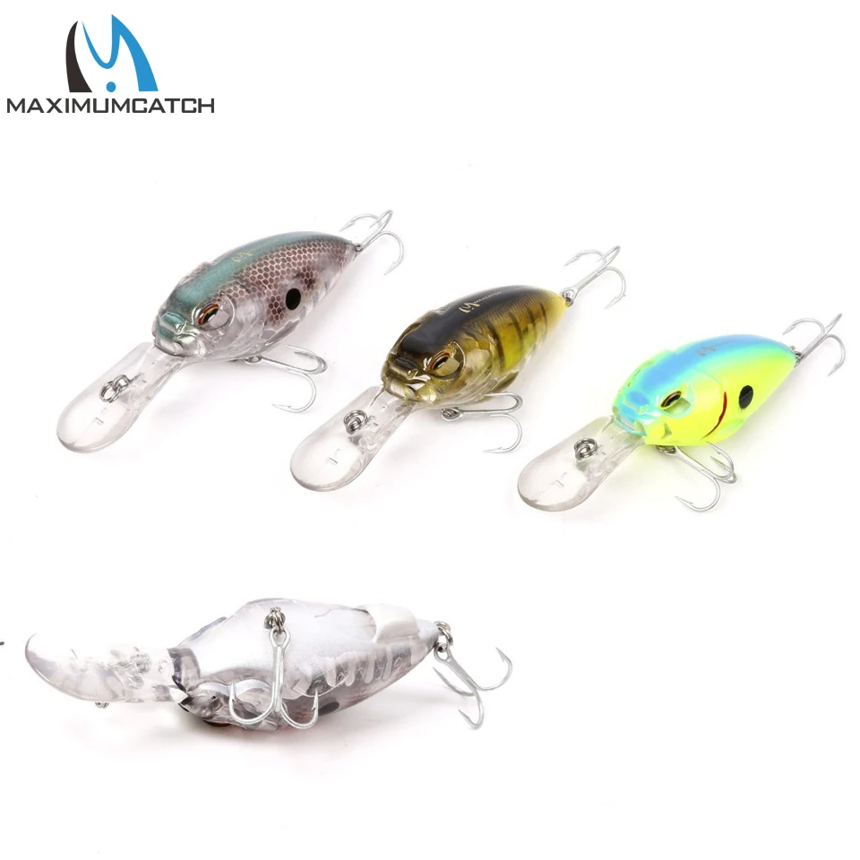 

Maximumcatch 1 PC Crank Bait Fishing Lures With VMC Hooks Life-like Floating Fishing Lures Artificial Bait Crankbait