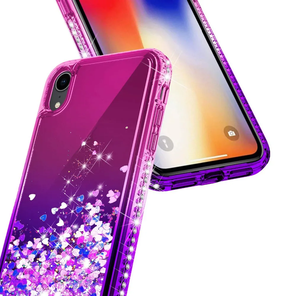 For Huawei P20 Case Bling Sequin Glitter Diamond Hard Clear Back Cover Lite / Pro P30 |