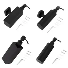 1 шт. черный 200 мл Высокое качество нержавеющая сталь ванная комната мыло диспенсер инновационный прочный домашний шампунь бутылка настенный держатель