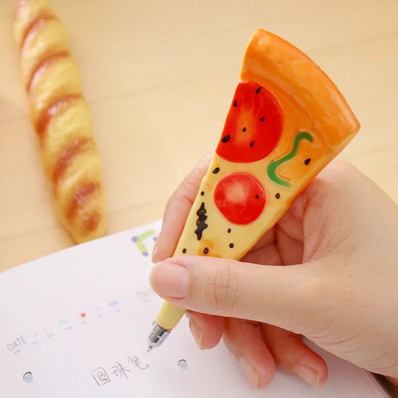 

Funny Pizza Ball Pen Creative Simulation Bread BallPoint Pens Stationery Canetas Escolar Material Office School Writing Supplies