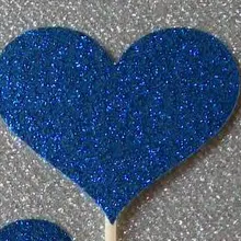 На заказ 40 шт сердце кекс Sparkling сверкающие королевские синие сердца украшения для свадебного торта, первый день рождения, свадебный душ