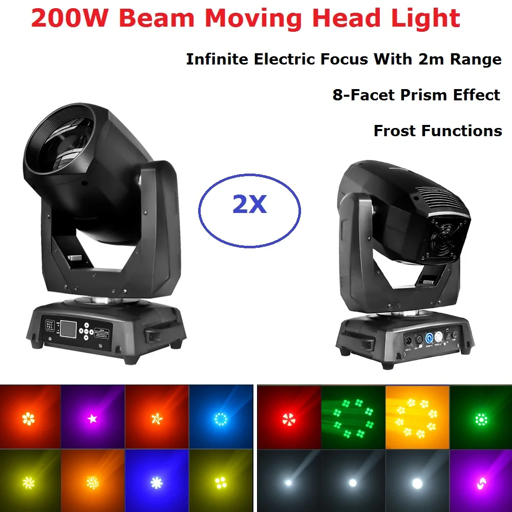

Lyre LED 200W Beam / Spot Moving Head DMX 512 Moving Head Light Professional DJ /Bar /Party /Show /Stage Light LED Stage Machine