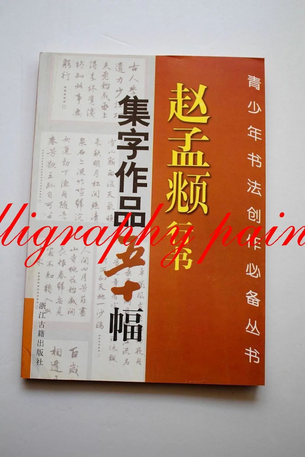 

1pc Calligrapher Zhao Mengfu Running Script Poetry Works Fifty Book Brush Ink Art