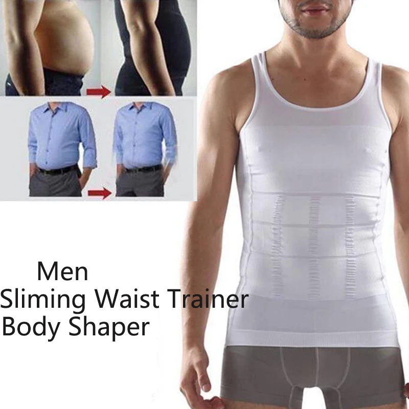 KIWI RATA Men Body Shaper Slimming Vest Compression Shirts Tummy Control Tank Top Belly Slimmer Underwear
