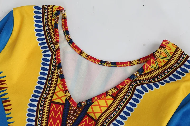 Kostlich Autumn Dress Women 2017 African Tribes Retro Print Dress O-Neck Long Sleeve Womens Clothing Vintage Bodycon Dresses (15)