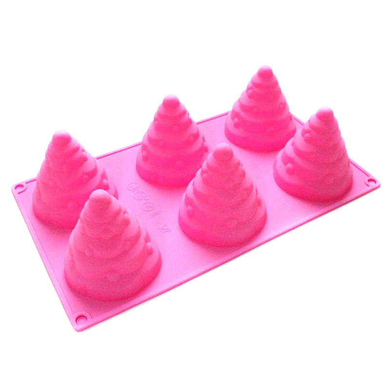 

Silicone Soap Mold Spiral Shape Chocolate Cake Molds DIY Flexible Cake Baking Mould
