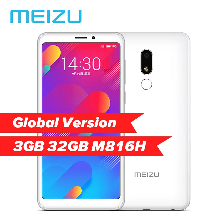 Meizu M8 lite 4G LTE 3 ГБ 32 MTK6739 четырехъядерный мобильный телефон 5 7 дюймовый HD IPS экран с