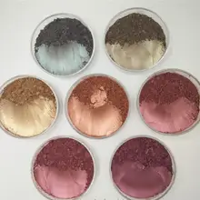 10 г х 7 мешок 600um красный коричневый медь железа красная серия пигментный порошок Mica