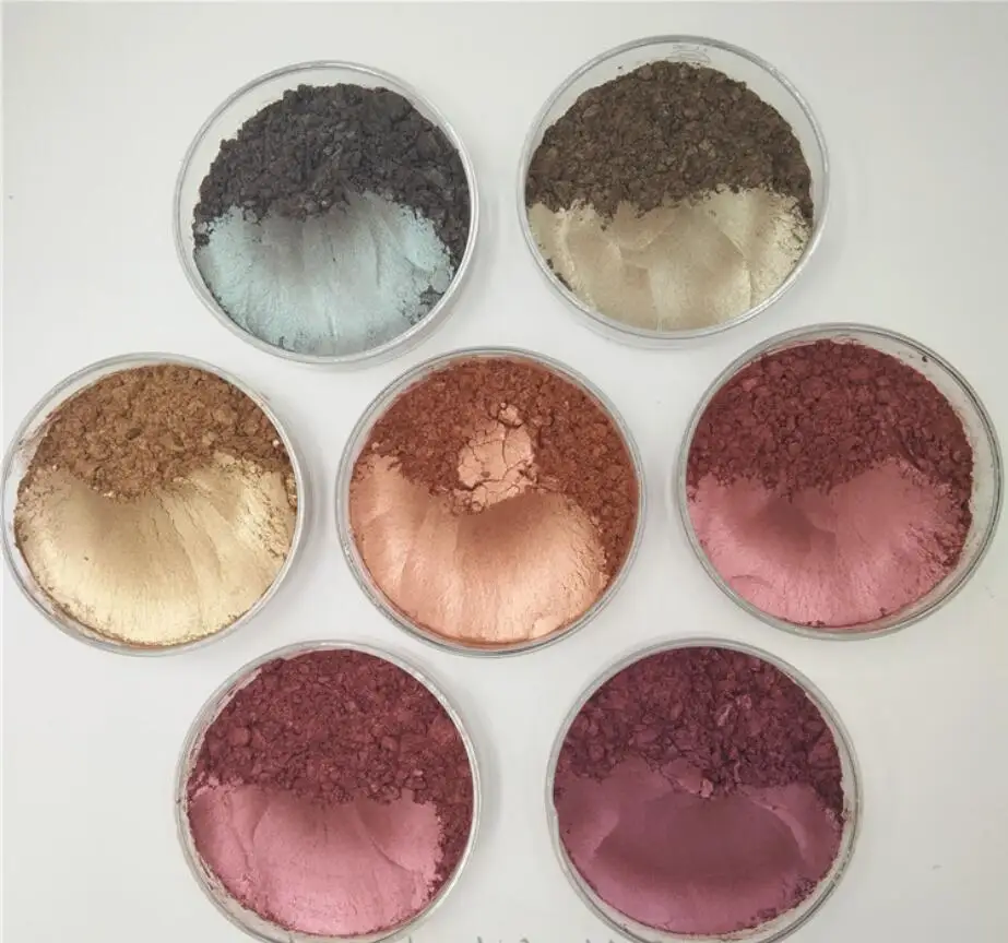 

10g x 7 bag 600um Red Brown Copper Iron Red Series Mica Pigment Powder