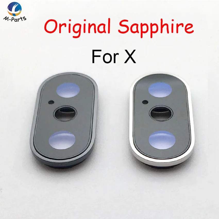 

Original Sapphire Back Camera Lens For iPhone X Crystal Cover Back Camera Protector Lens with Frame or Lens with 3M Adhesive