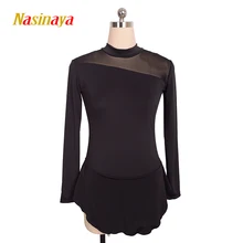 Платье для фигурного катания Nasinaya Индивидуальные соревнования ледяные юбки для конькобежцев для девочек женщин детей Patinaje гимнастика представление 28