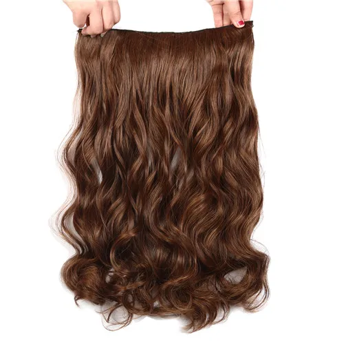 Suri волосы 5 зажимов/шт длинные волнистые волосы для тела удлиняющие синтетические заколки для волос 110 г голова кусок 14 цветов на выбор - Цвет: P4/30