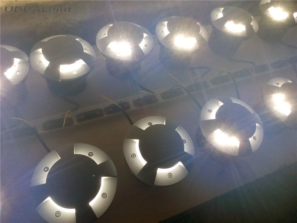 10pcs/lot 1-4side lighting underground IP67 68mm 78mm 100mm 120mm 1w 3w 5w step light