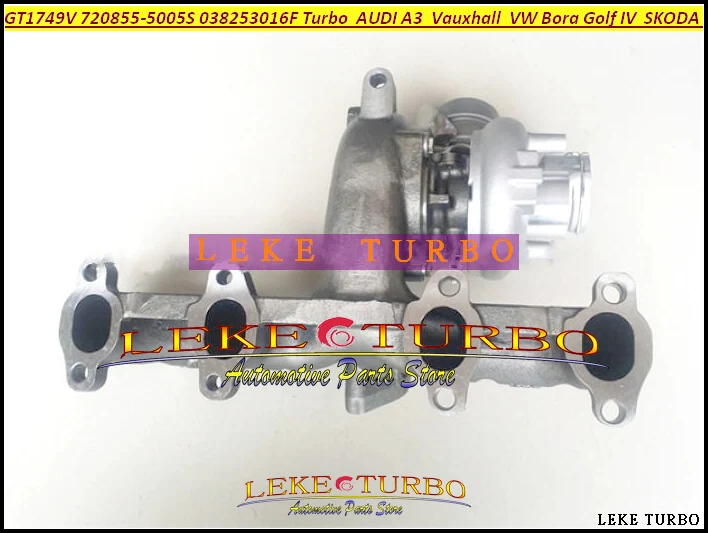 GT1749V 720855 720855-5005S 038253016F Q Turbo Turbocharger For AUDI A3 Vauxhall For Volkswagen VW Bora Golf IV SKODA Octavia ASZ 1.9L TDI (4)