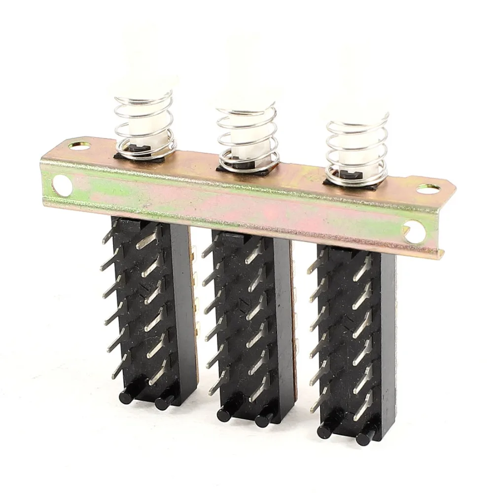 

High Quality AC 110V-220V 3A DC 12V-60V 6A 4PDT Locking 3 Keys Pushbutton Push Button Switch Switches & Accessories