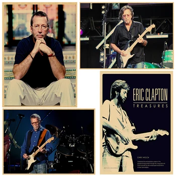 

Eric Clapton Home Furnishing decoration Kraft acid rock music Poster Drawing core Wall stickers
