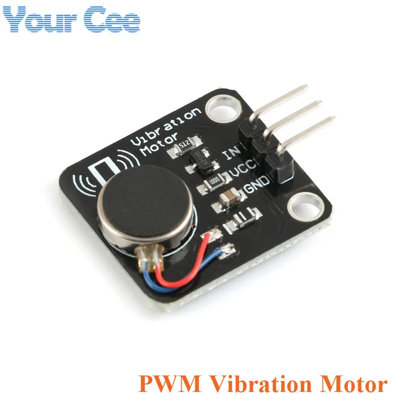 Vibrationsmotor-Modul DC-Motor-Handy Vibrator für Arduino gesteuert von PWM Pomya Vibrationsmotor-Modul geeignet für die Herstellung vibrationsempfindlicher interaktiver Produkte
