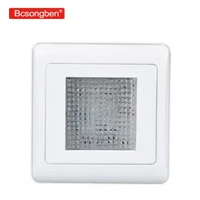 86 светодиодный встраиваемый светильник для ног с переключателем управления лестницами для сада, внутреннего и наружного освещения, настенный светодиодный светильник 220 В