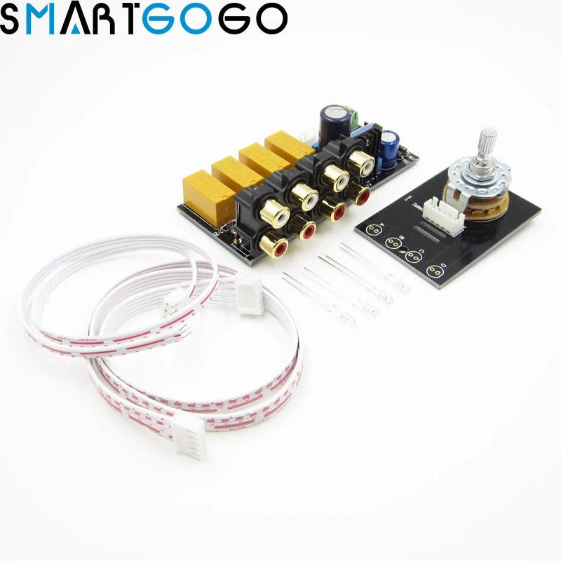 Audio Input Signal Selector Relay Board Signal Switching Amplifier Board RCA For speakersin MP3