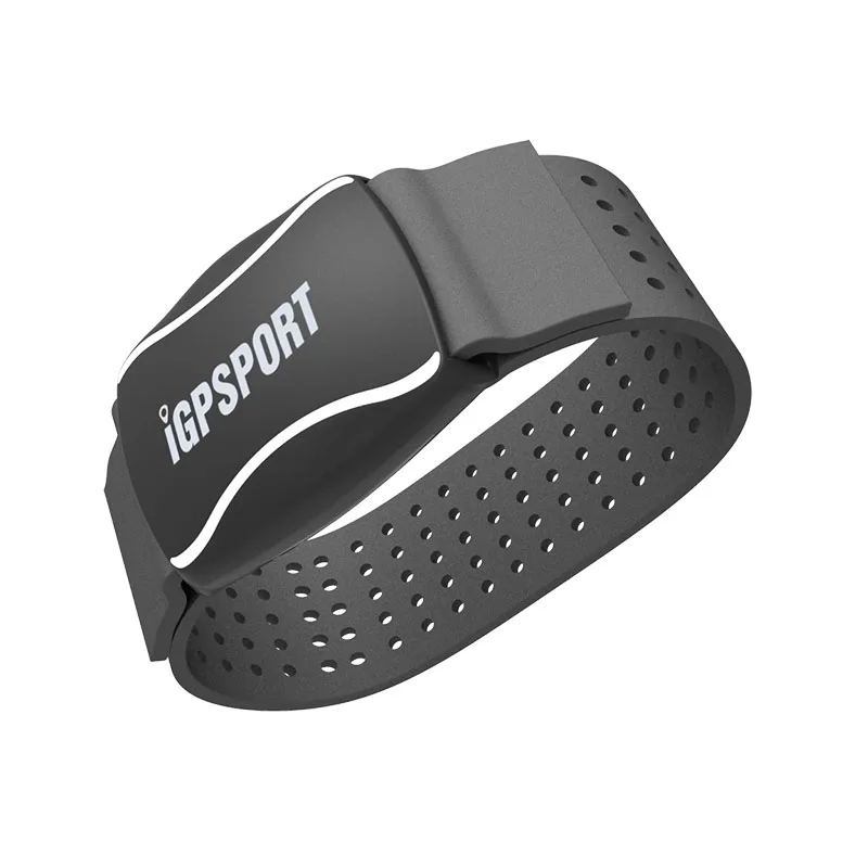 IGPSPORT умный велосипедный монитор сердечного ритма Arm ANT+ Bluetooth 4,0 IPX7 водонепроницаемый для занятий спортом на открытом воздухе Фитнес Бег велосипедный компьютер - Цвет: Черный