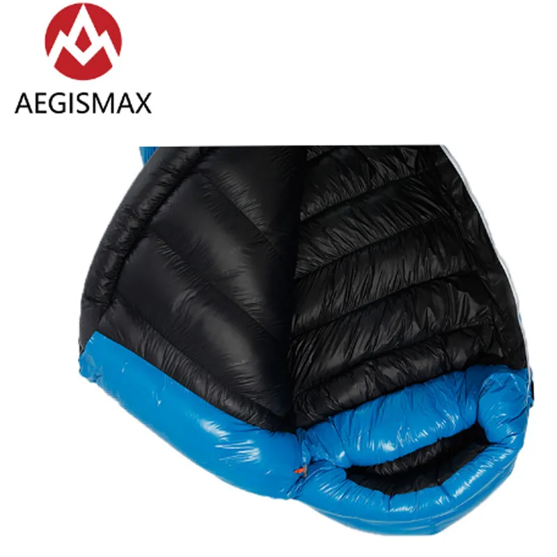 Спальный мешок AEGISMAX 800FP G1 G2 белый гусиный пух ультралегкий Нейлоновый с