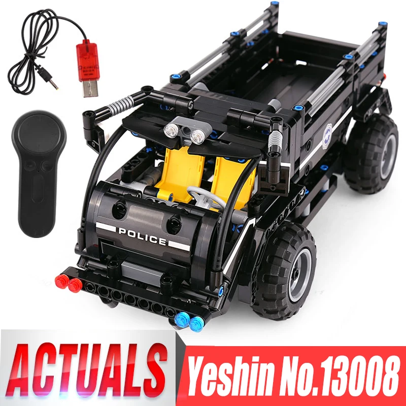 Yeshin 13008 пульт дистанционного управления модель автомобиля игрушки Транспортная Машина набор строительных блоков Кирпичи сборка детские