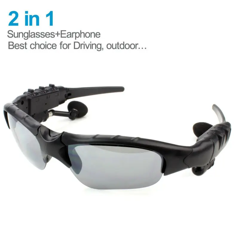 DAONO Sunglasses Bluetooth Headset Outdoor Glasses Earbuds music with Mic Stereo Wireless Headphone 3 colorful Sun lens