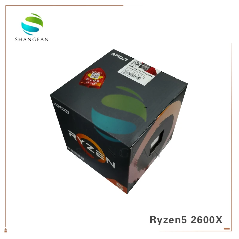 Процессор AMD Ryzen5 2600X R5 3 6 ГГц шесть ядер двенадцать потоков 95 Вт процессор YD260XBCM6IAF