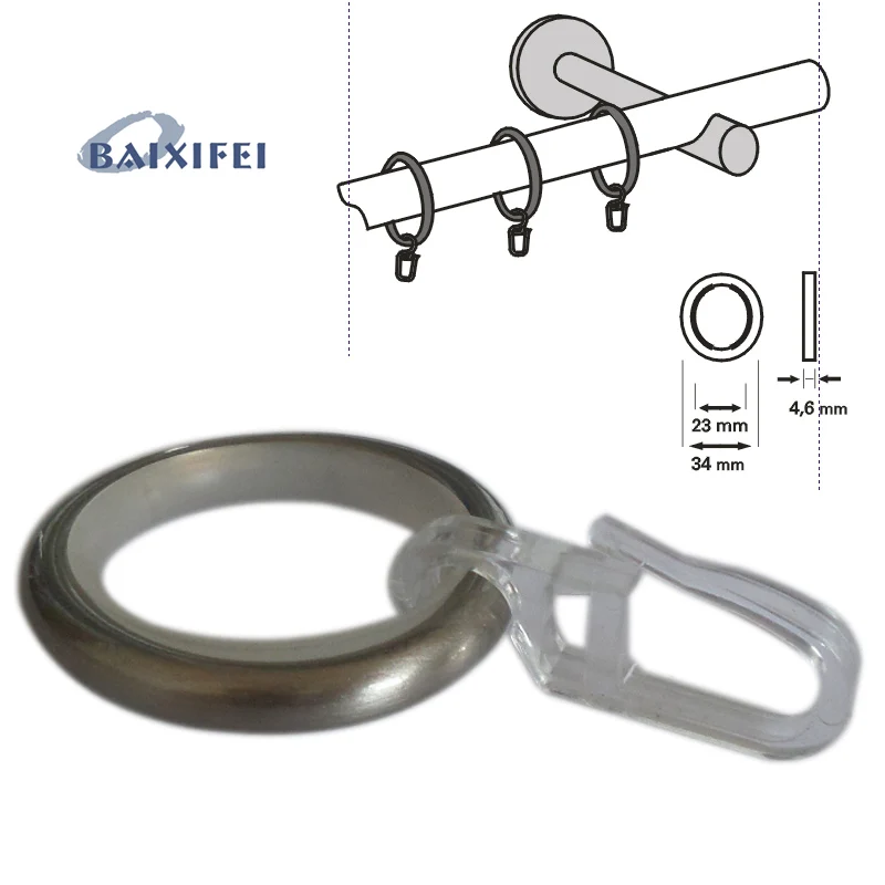 Metal Ring Curtain Rod Window Rings Curtain Rods F Steel Hardware